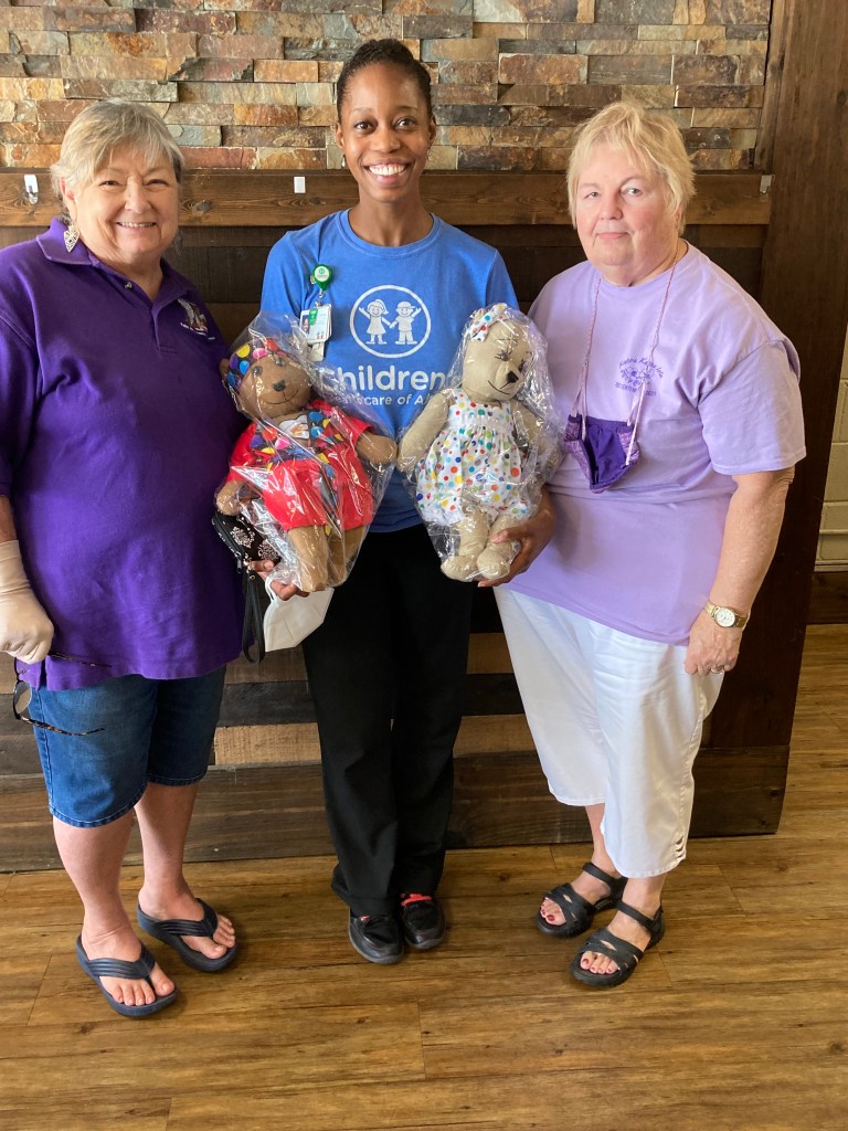 Receipt of two cancer bears by Children's Healthcare of Atlanta representative.