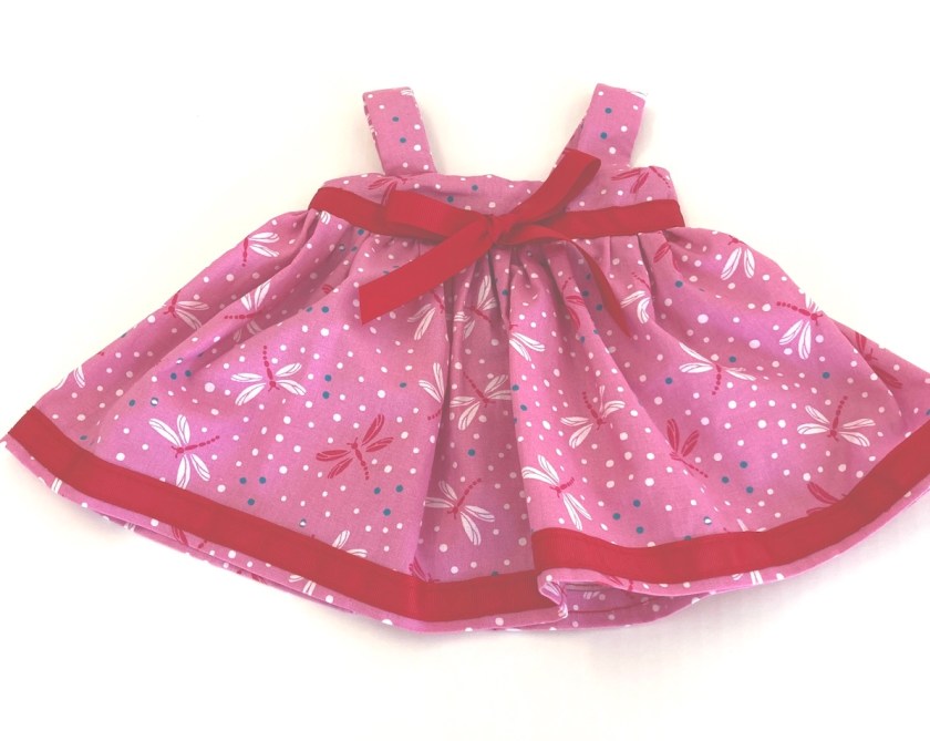 Pink Dragonfly 18-21 Inch doll or teddy bear dress
