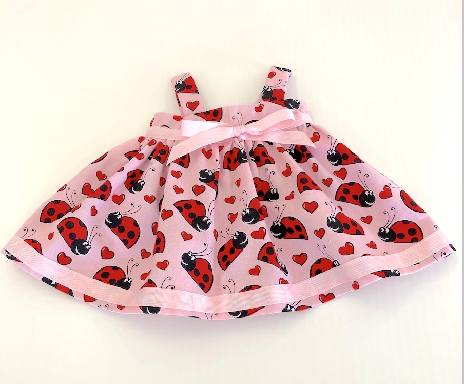 Ladybug 18-21 Inch doll or teddy bear dress
