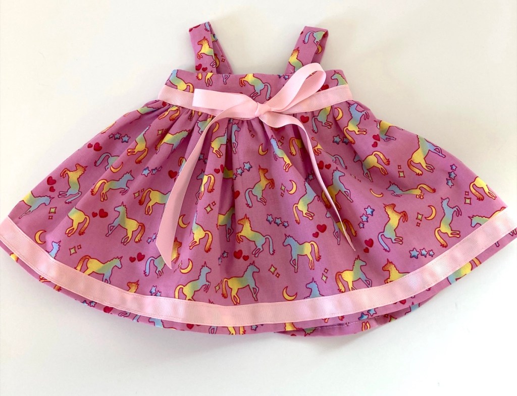 Rainbow Ponies 18-21 Inch doll or teddy bear dress