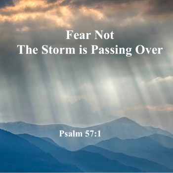 Faith in God will overcome fear